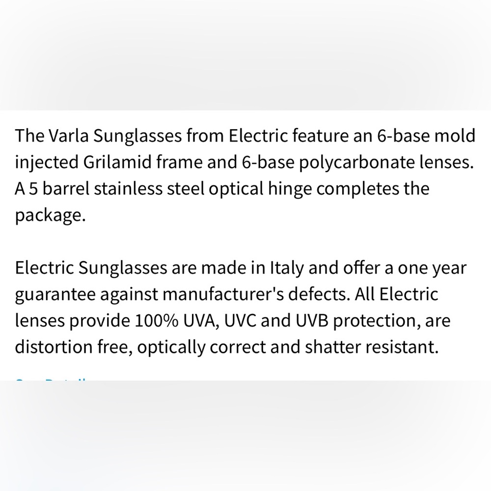 Electric Varla Sunglasses Black - Picture 7 of 7
